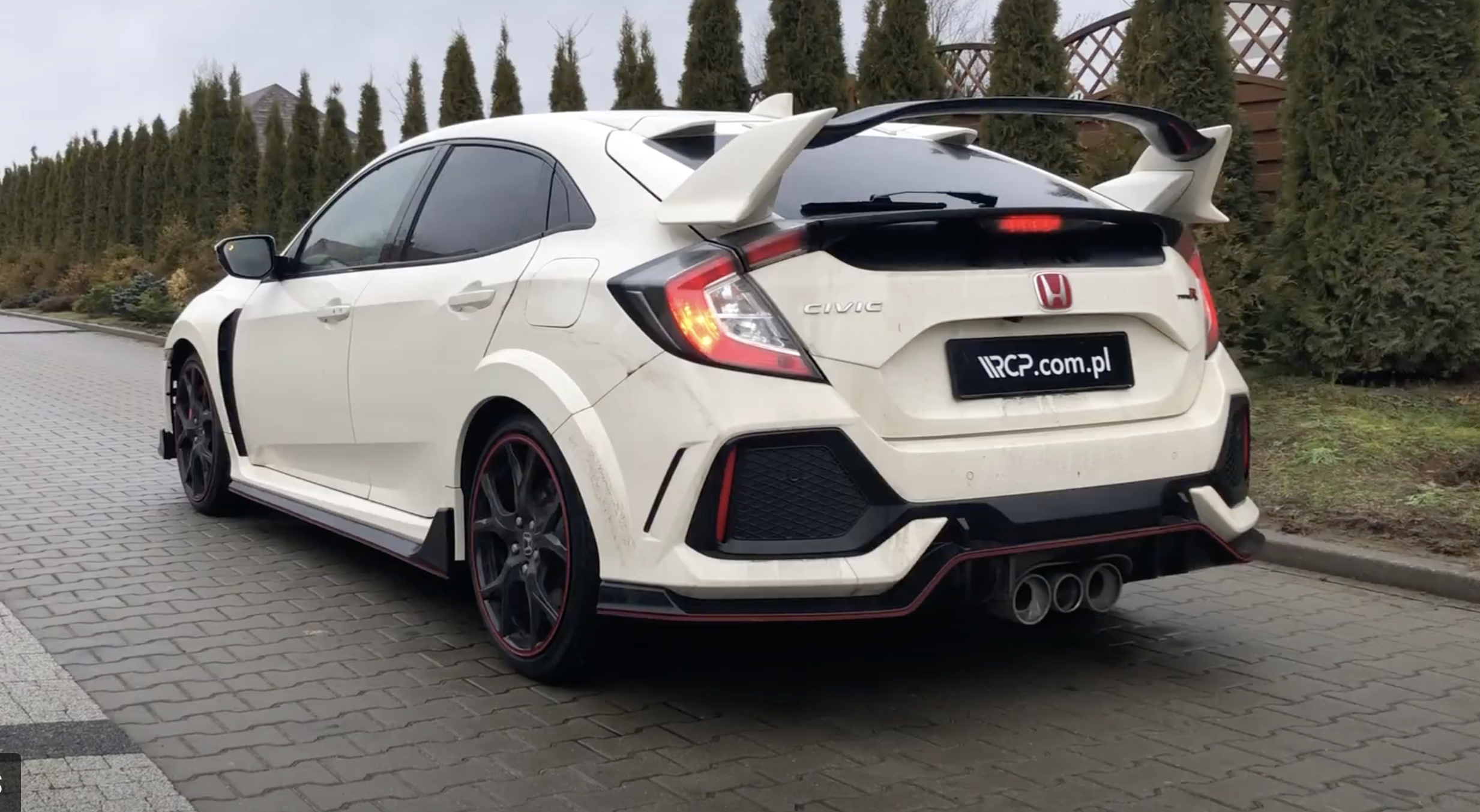 RCP exhaust Honda Civic Type R FK8